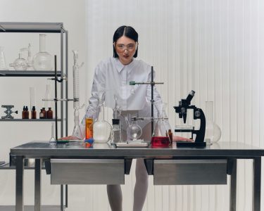 scientist working in lab